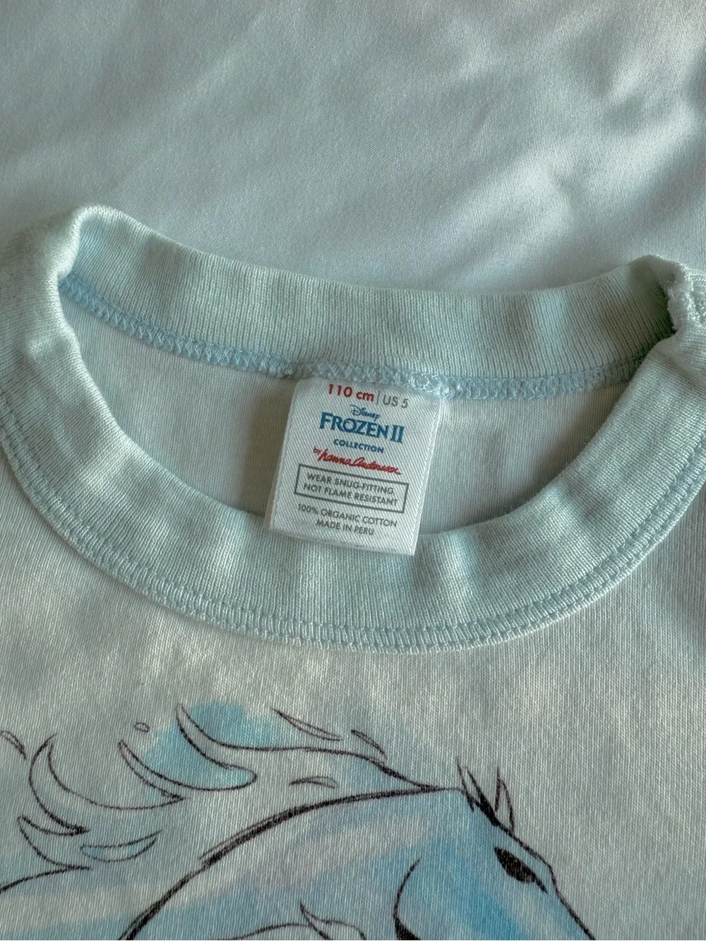 Hanna Andersson Disney Frozen Elsa Girls US 5 2pc Shorts Pajamas Organic